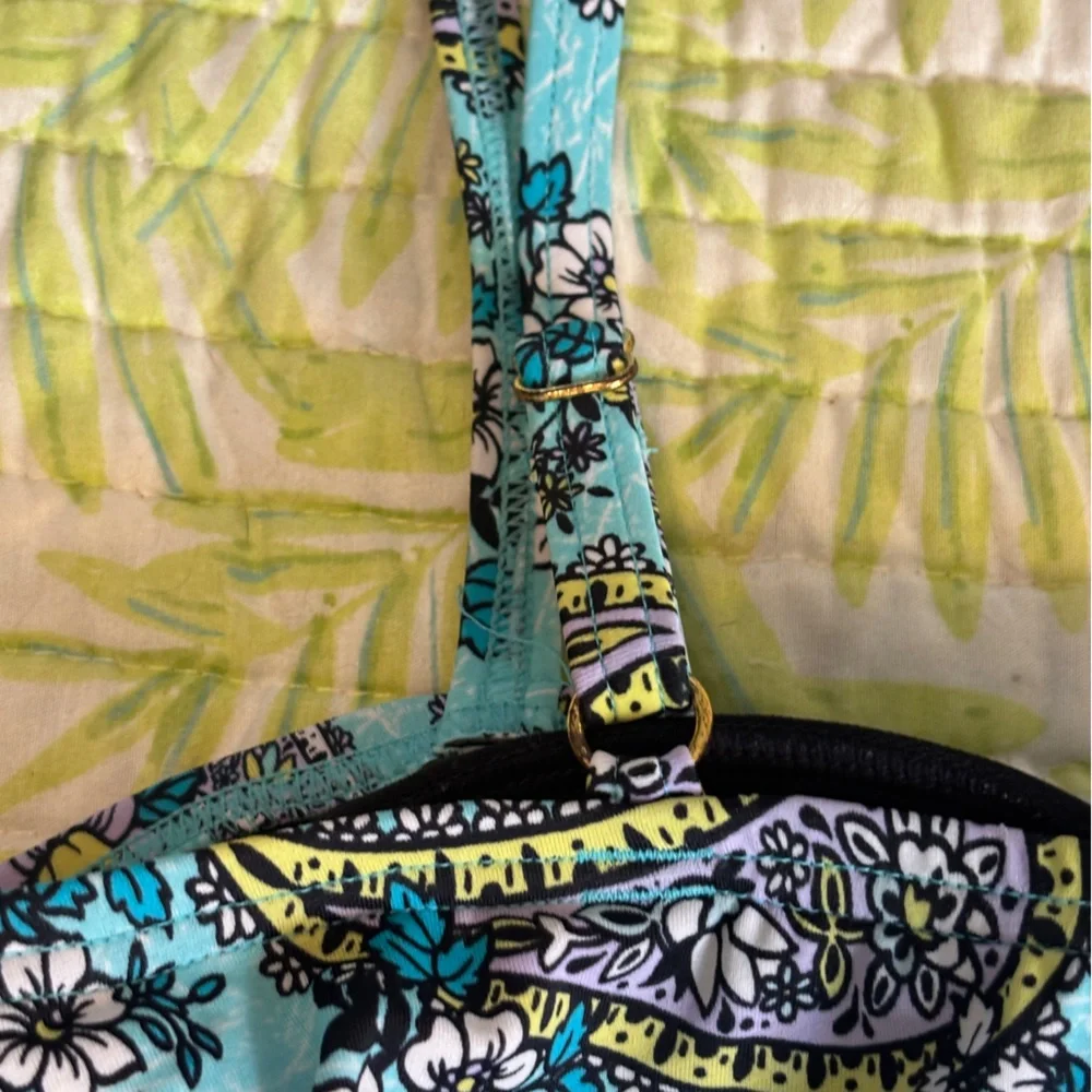 A Shore Fit Floral Paisley Ruffle Tankini Top - Picture 6 of 12